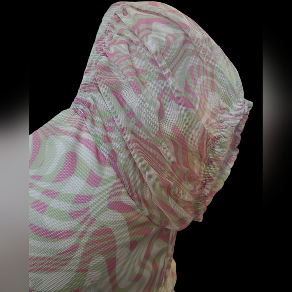 Madden NYC size L pink/green dress - Picture 6 of 12